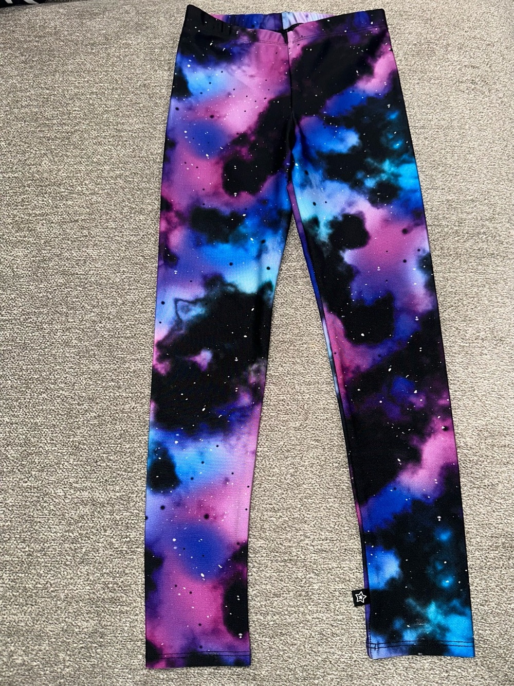 Girls 7 pixie Lane Galaxy Print Leggings - Purple & Blue,black